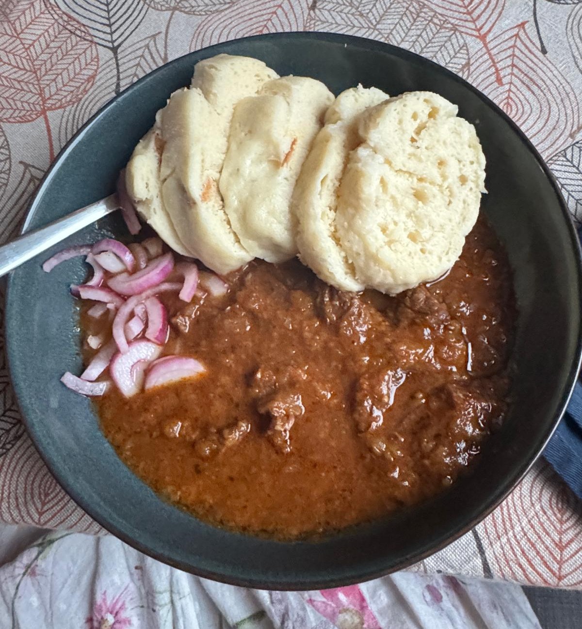 Knedliky with goulash